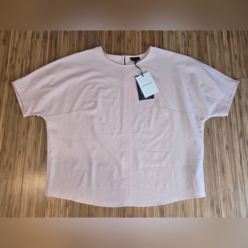 NWT Who What Wear Pink Blouse